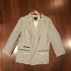 The Limited Striped Blazer 3/4 sleeve